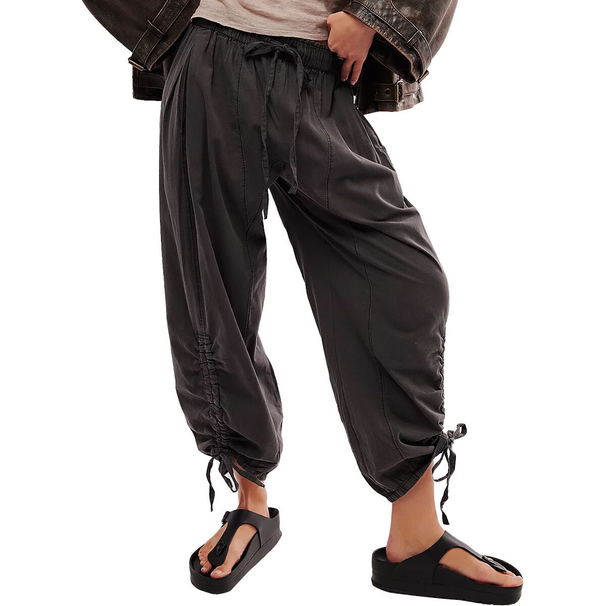 Free People Women's Hadley Poplin Pant in Khaki Chino - Size: Medium