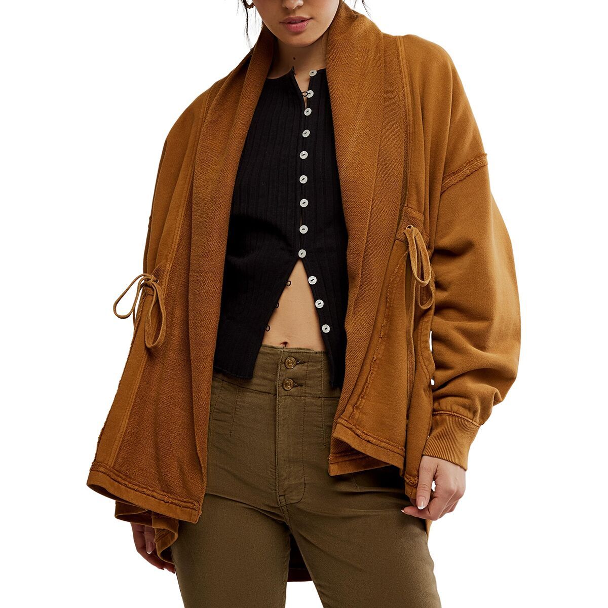 Free People Women's Boothbay Sweatshirt in Chai Tea - Size: XS