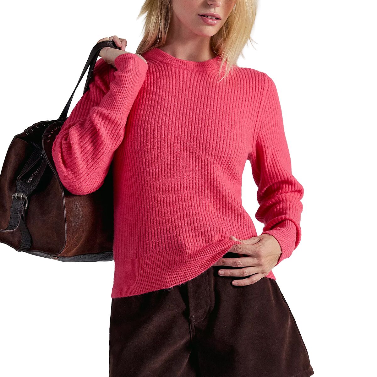 Free People Women's Even After Pullover in Dayglo - Size: Medium