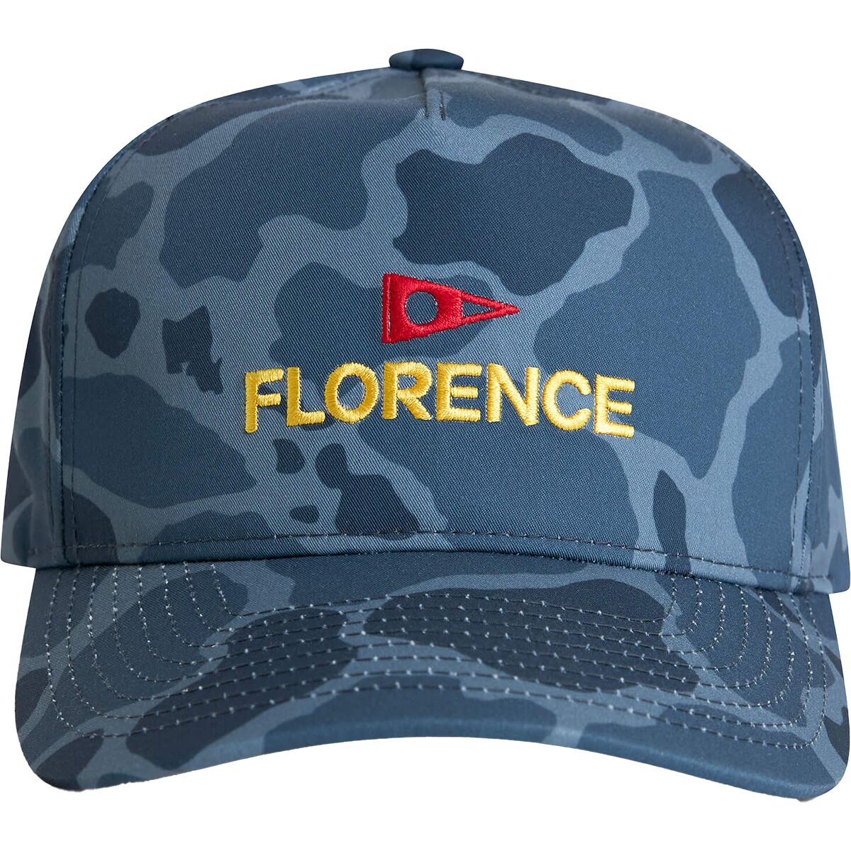 Florence Marine X Logo Structured Twill Hat in Maritime Camo