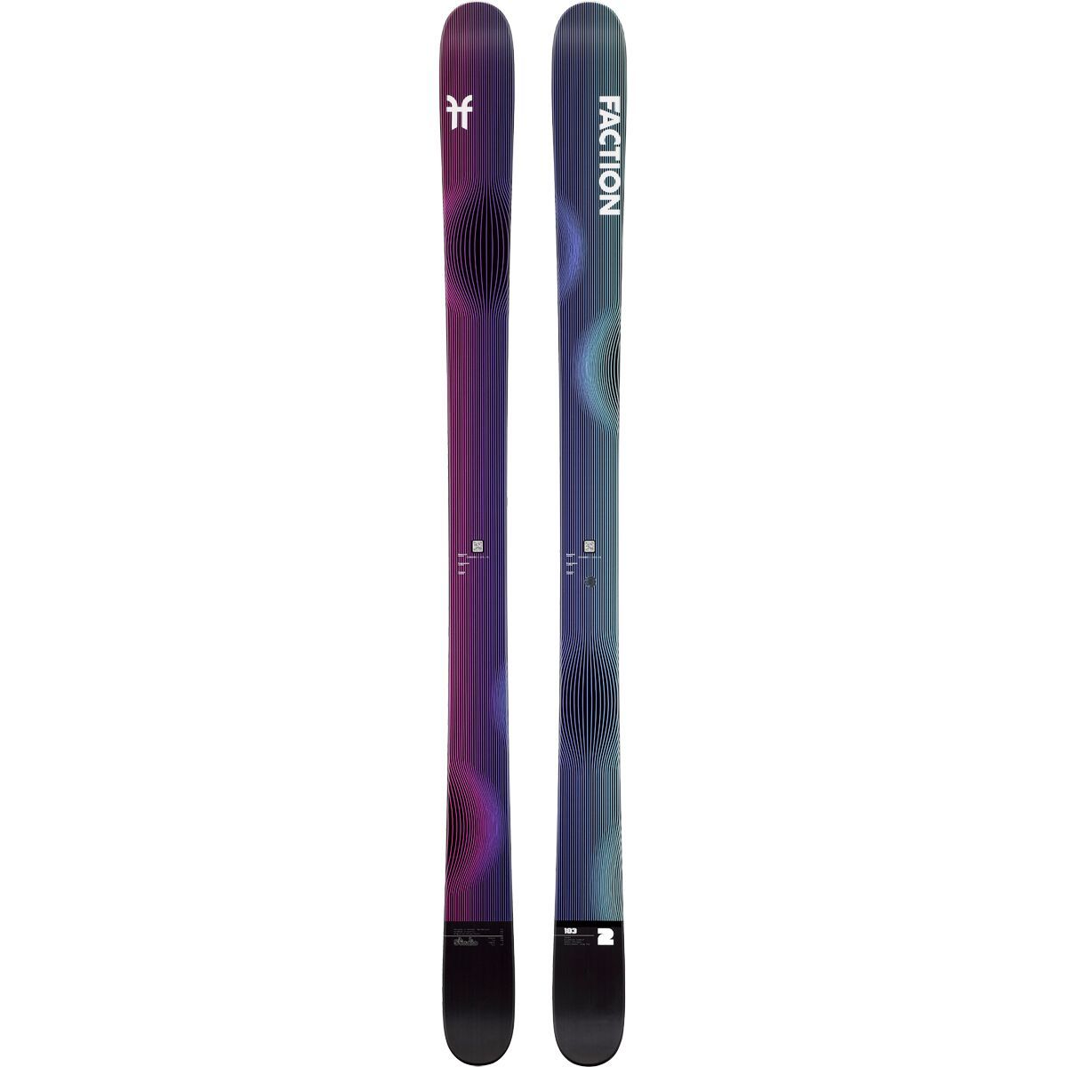 Faction Skis Studio 2 Ski - 2025 in Black - Size: 178cm