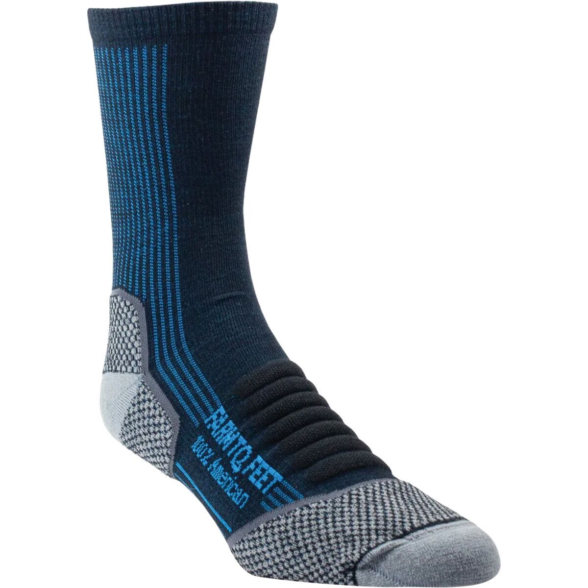 Farm To Feet Damascus 3/4 Crew Sock in Black / Bunting - Size: Medium