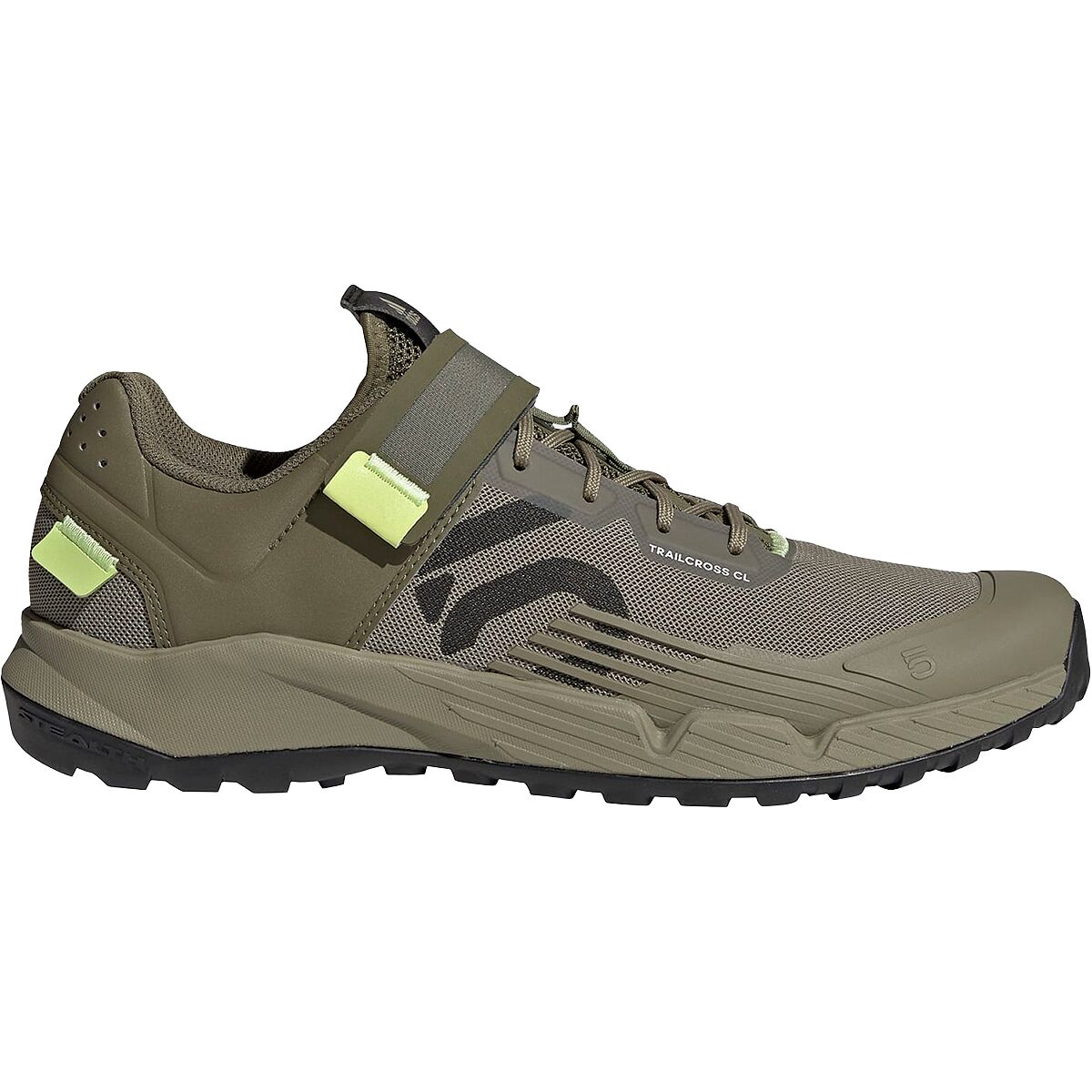 Five Ten Men's Trailcross Clip-In Cycling Shoe in Orbit Green / Carbon / Pulse Lime - Size: 12