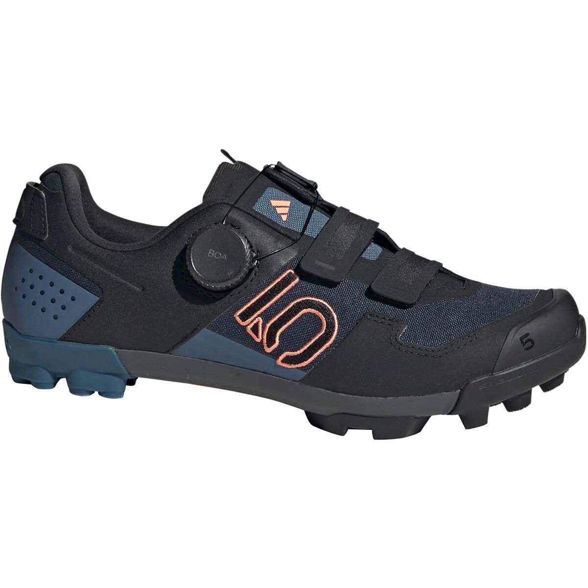 Five Ten Women's Kestrel BOA Mountain Bike Shoe in Sand Strata / Silver Violet / Acid Orange - Size: 6