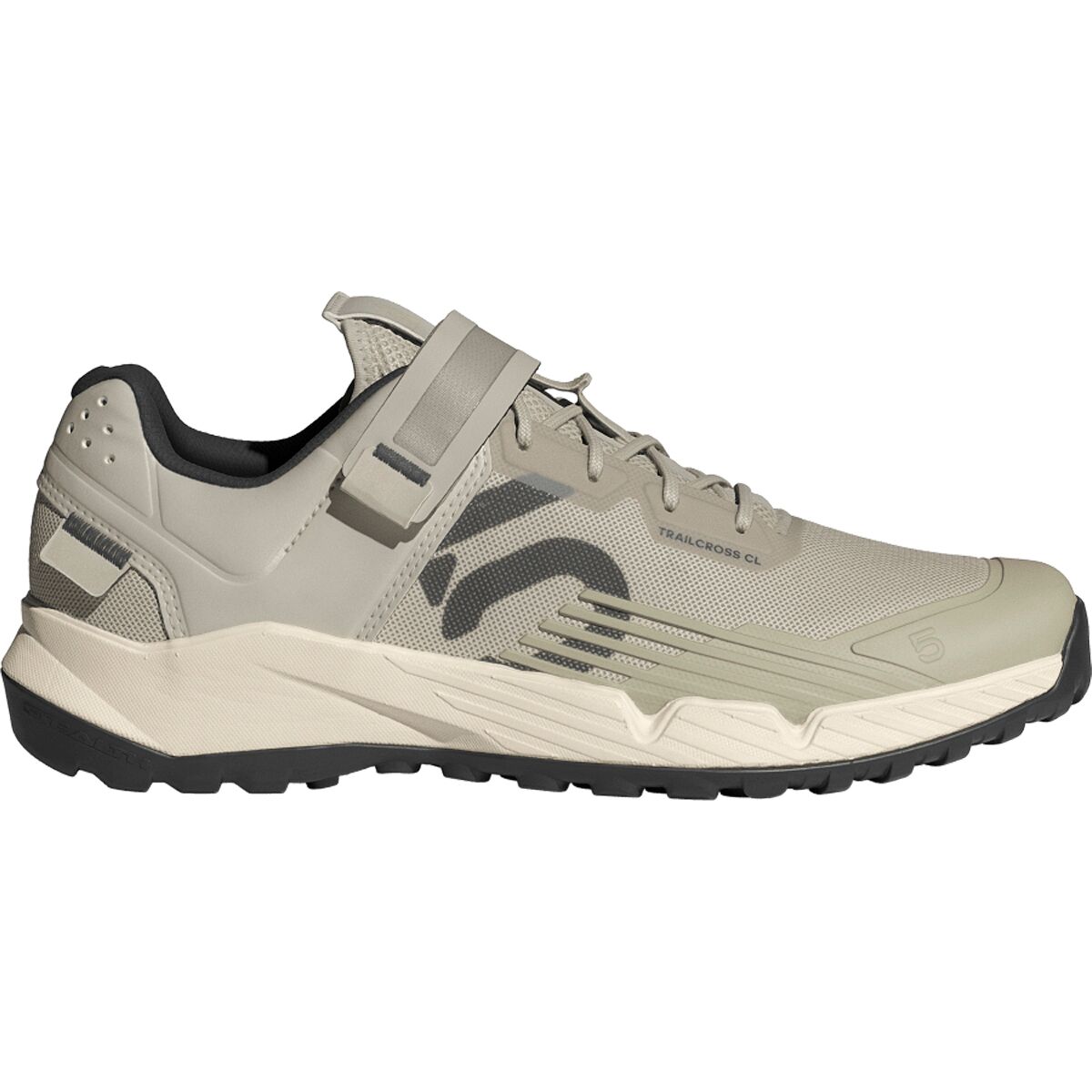 Five Ten Men's Trailcross Clip-In Cycling Shoe in Putty Grey / Carbon / Wonder White - Size: 8