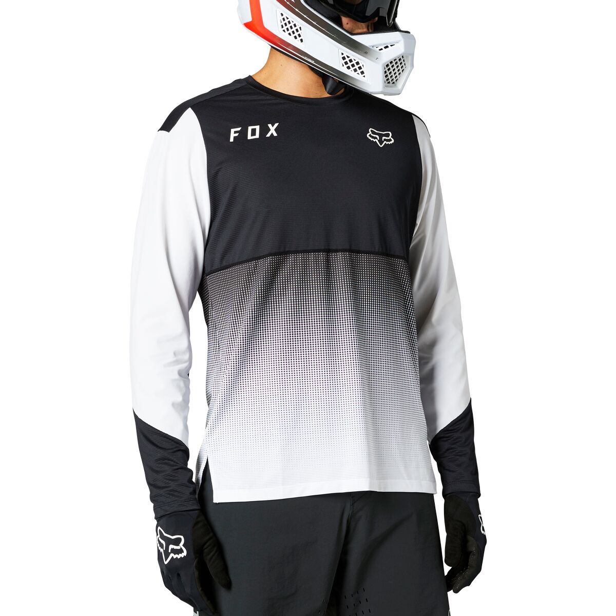 Fox Racing Men's Flexair Long-Sleeve Jersey in Arcadia Black - Size: Large