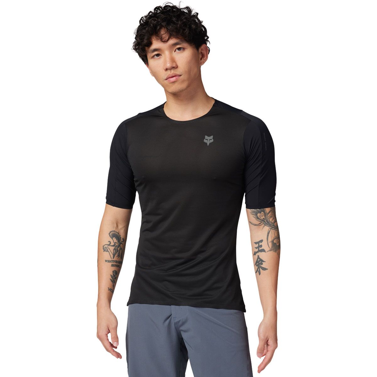 Fox Racing Men's Flexair Ascent Short-Sleeve Jersey in Black 2024 - Size: Large