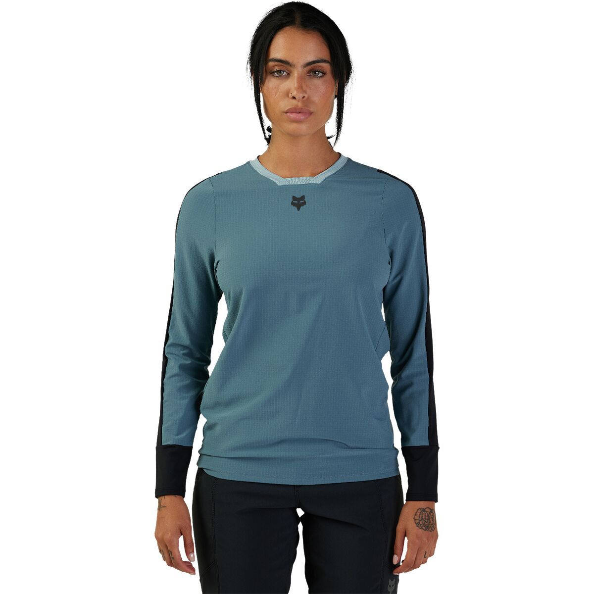 Fox Racing Women's Defend Thermal Jersey in Black Lunar - Size: Small