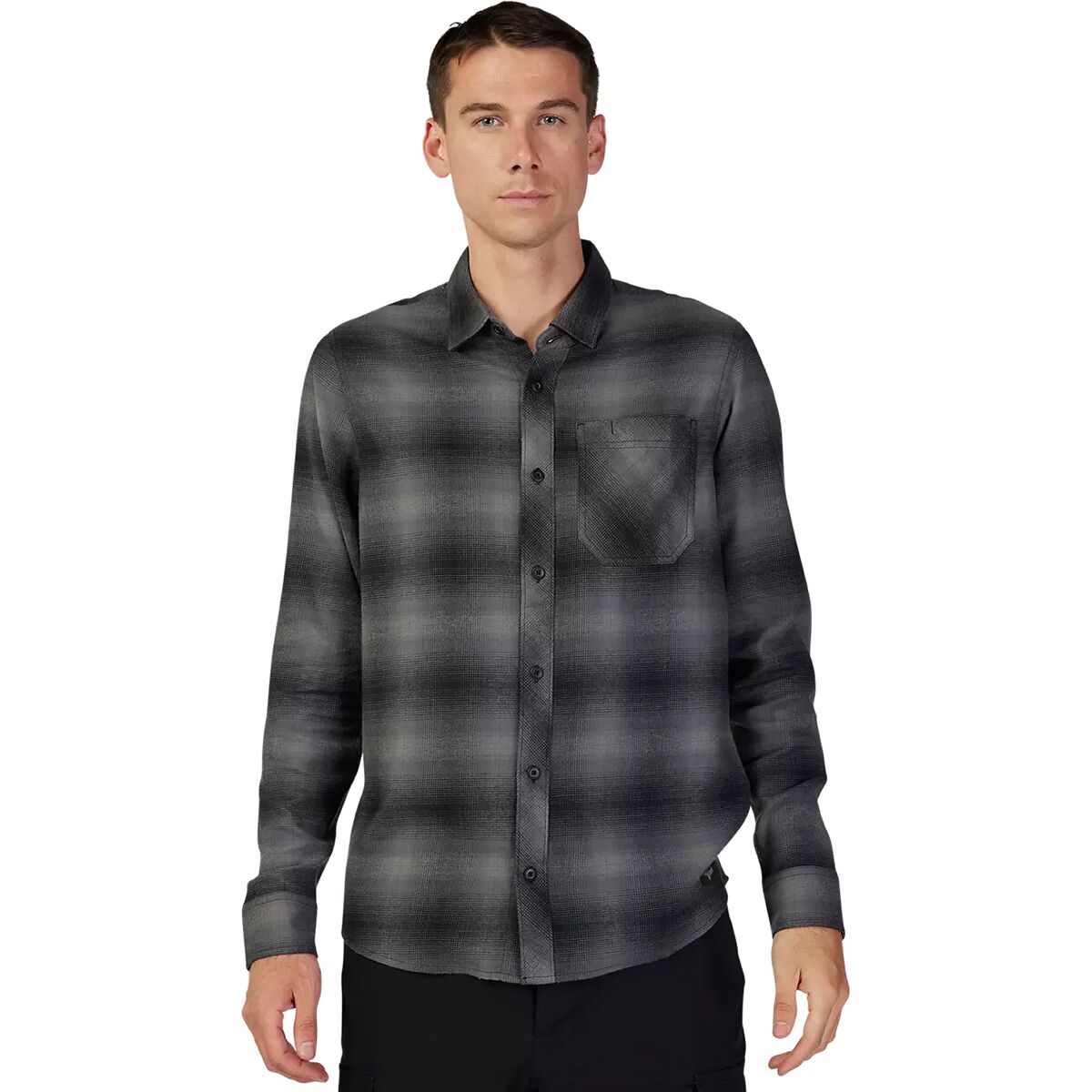 Fox Racing Men's Survivalist Flannel in Black - Size: Small