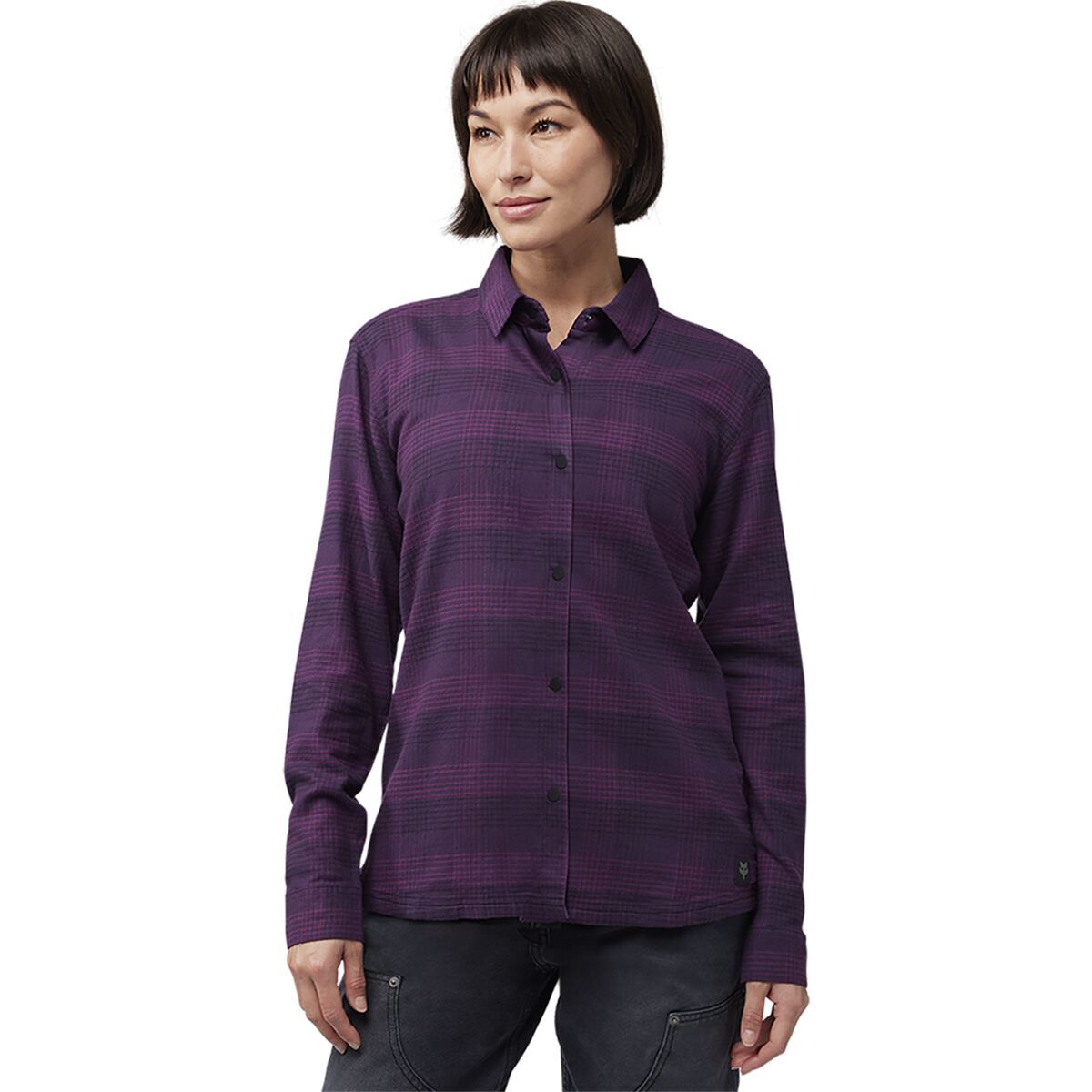 Fox Racing Women's Survivalist Stretch Flannel in Black2 - Size: Medium