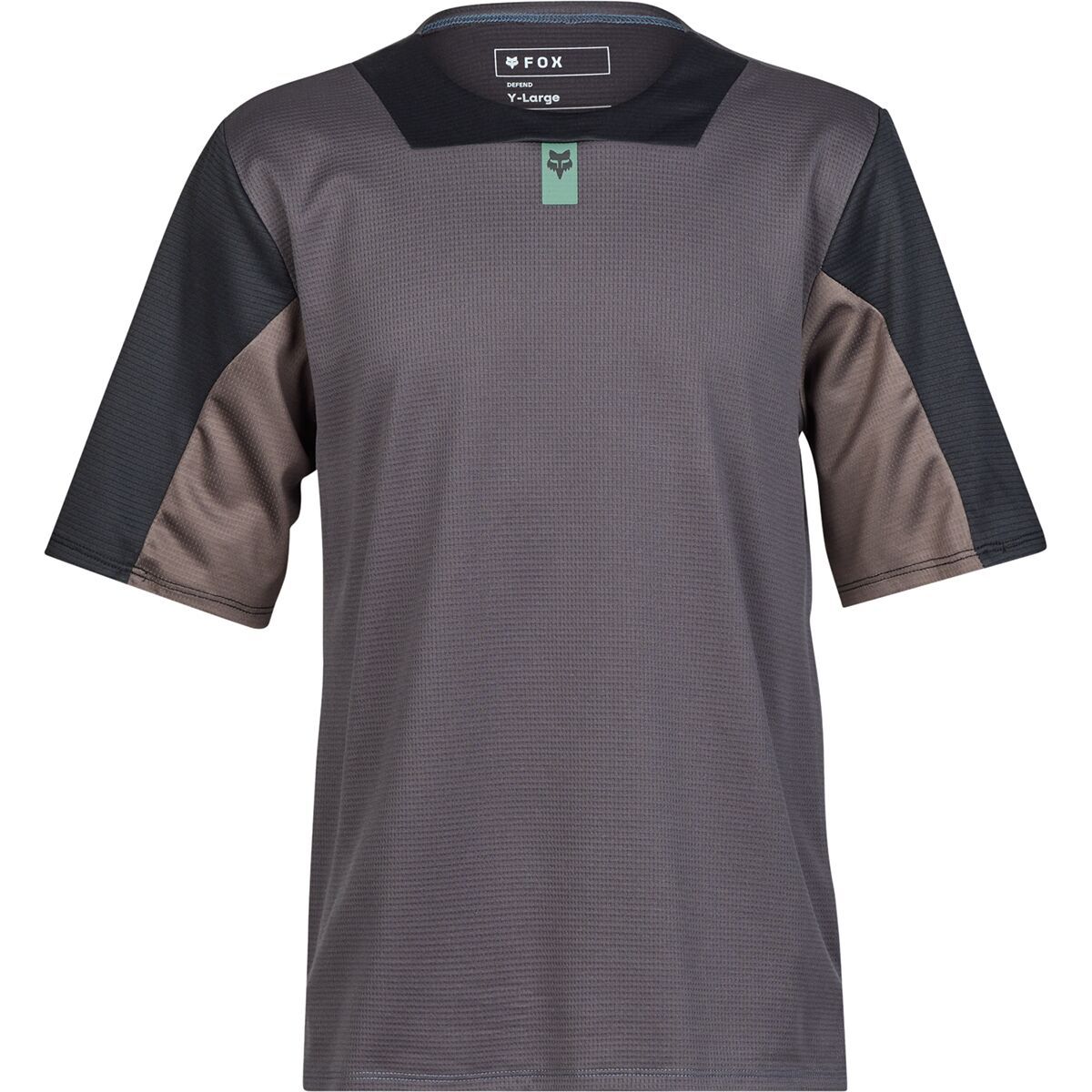Fox Racing Defend Short-Sleeve Jersey - Kids' in Graphite - Size: Small