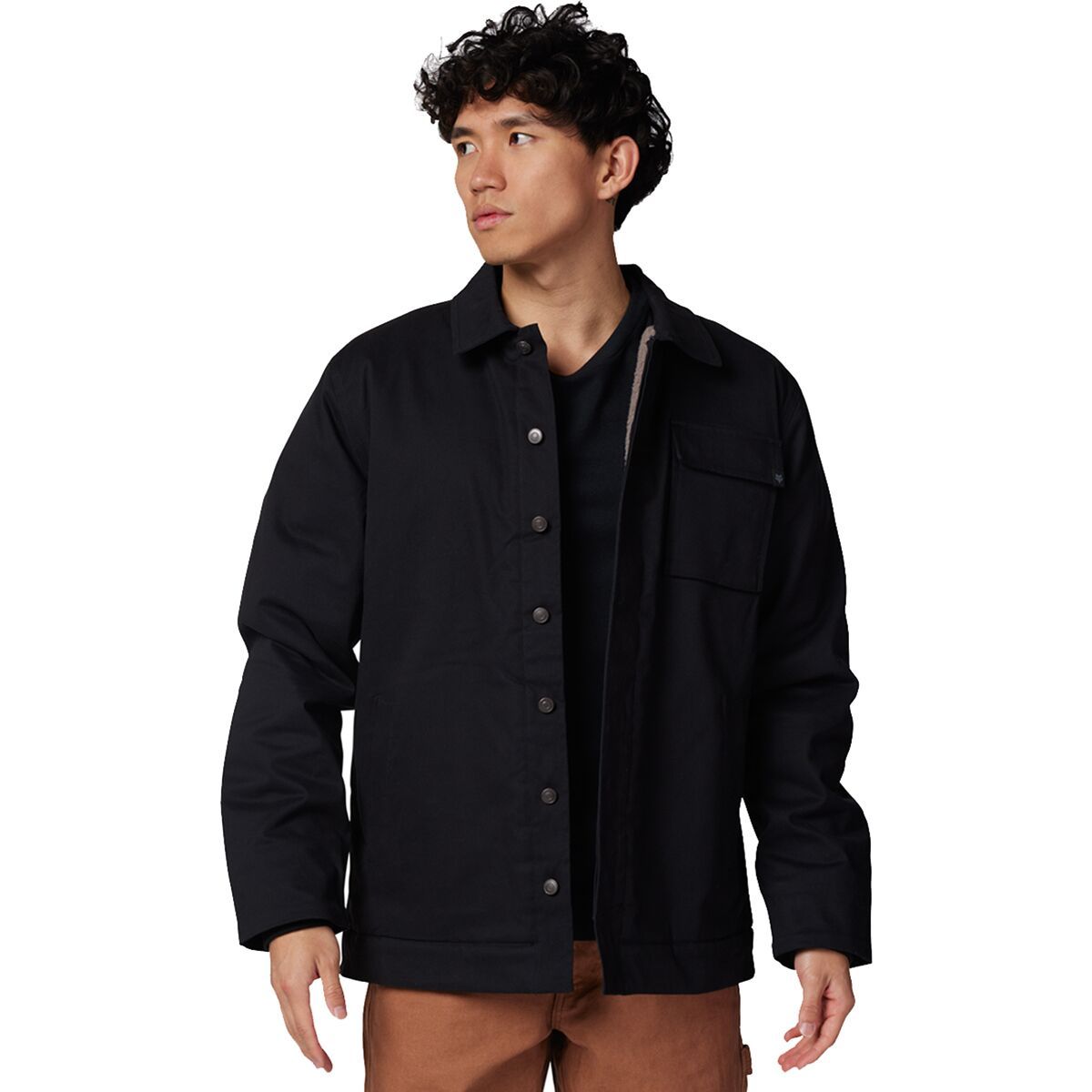 Fox Racing Men's Source Sherpa Jacket in Black - Size: XL
