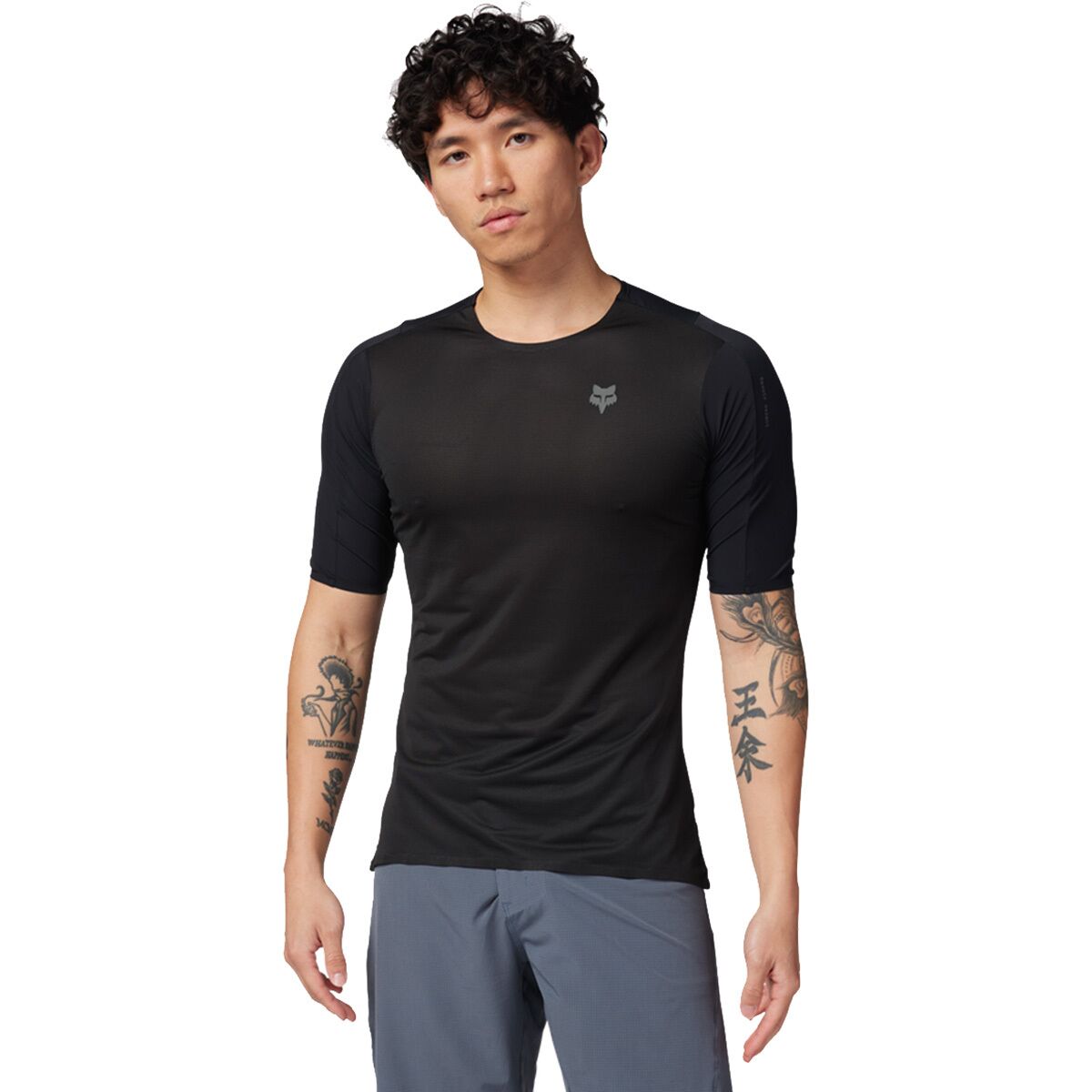 Fox Racing Men's Flexair Ascent Short-Sleeve Jersey in Black - Size: XXL