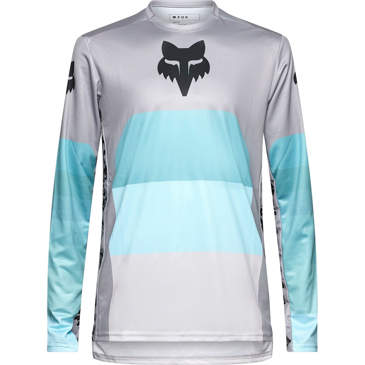 Fox Racing Men's Ranger Long-Sleeve Jersey in Grid Steel Grey - Size: Medium