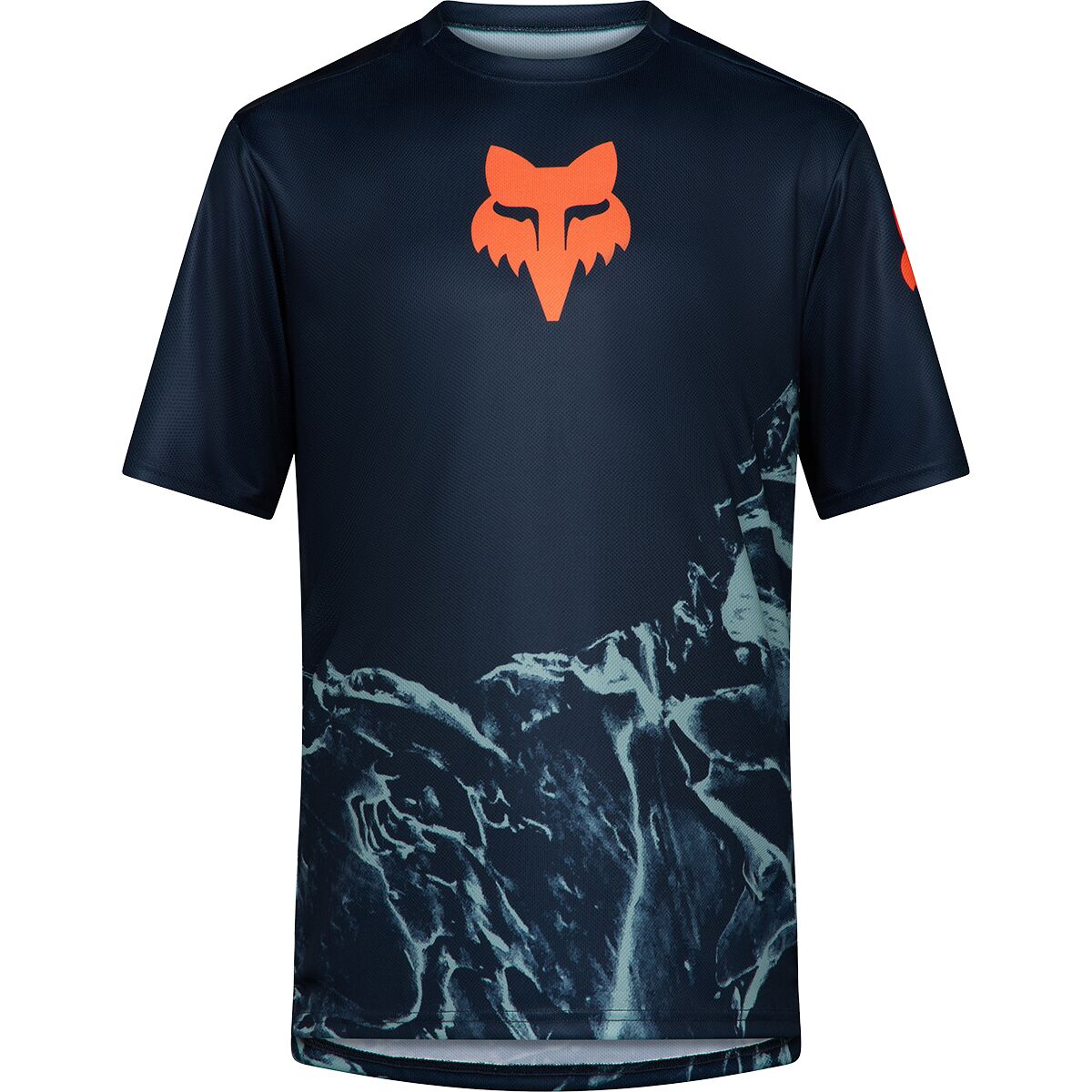 Fox Racing Fox Racing Men's Ranger Short-Sleeve Jersey in Arctic Blue Image Print - Size: XXL - $45.99 at Steep and Cheap