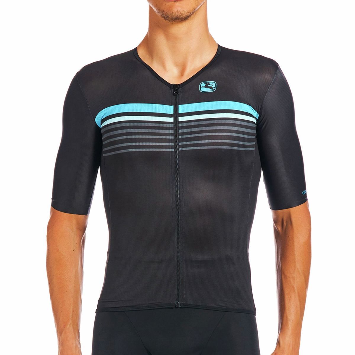 Giordana Men's Vero Pro TRI Short-Sleeve Top in Black / Blue - Size: XXL