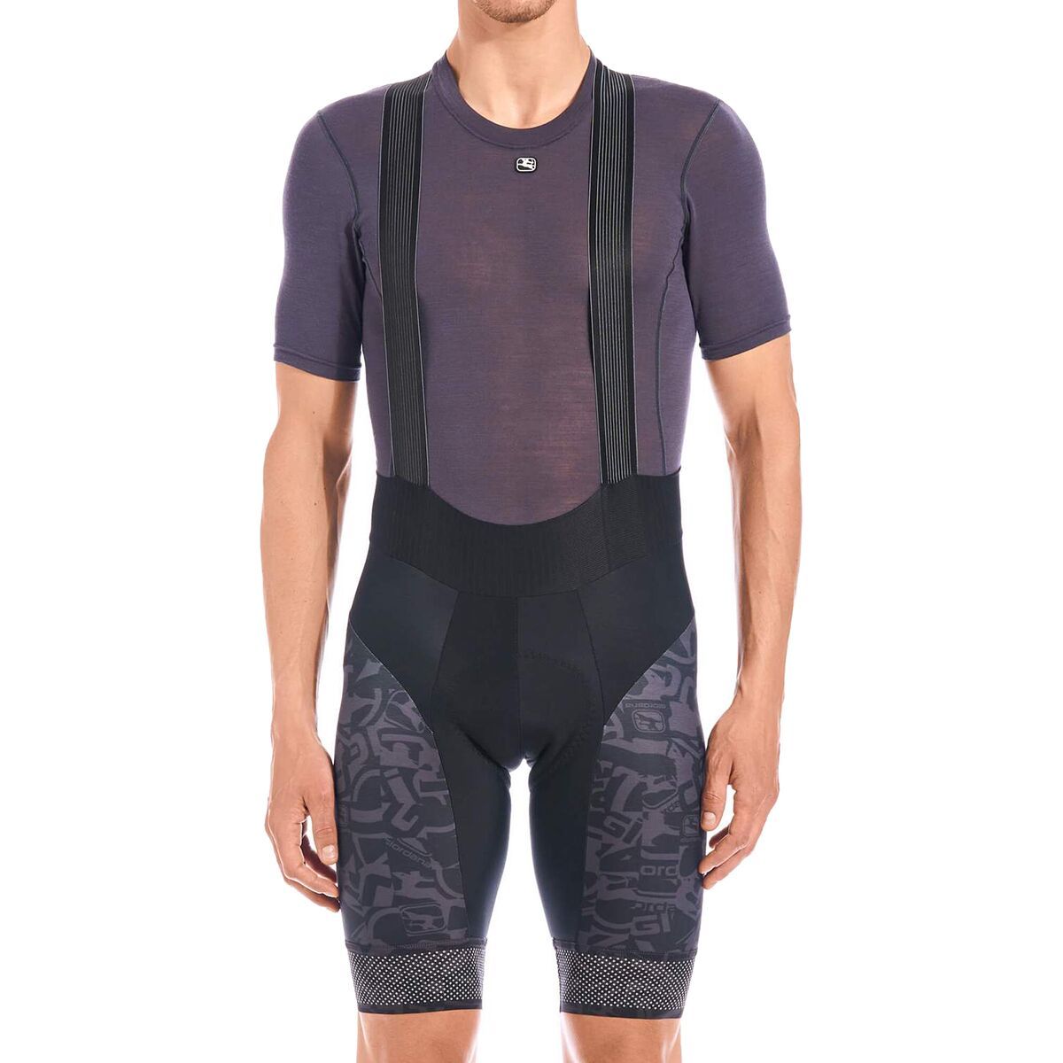 Giordana Men's FR-C Pro Thermal Bib Short in Black / Grey - Size: XL