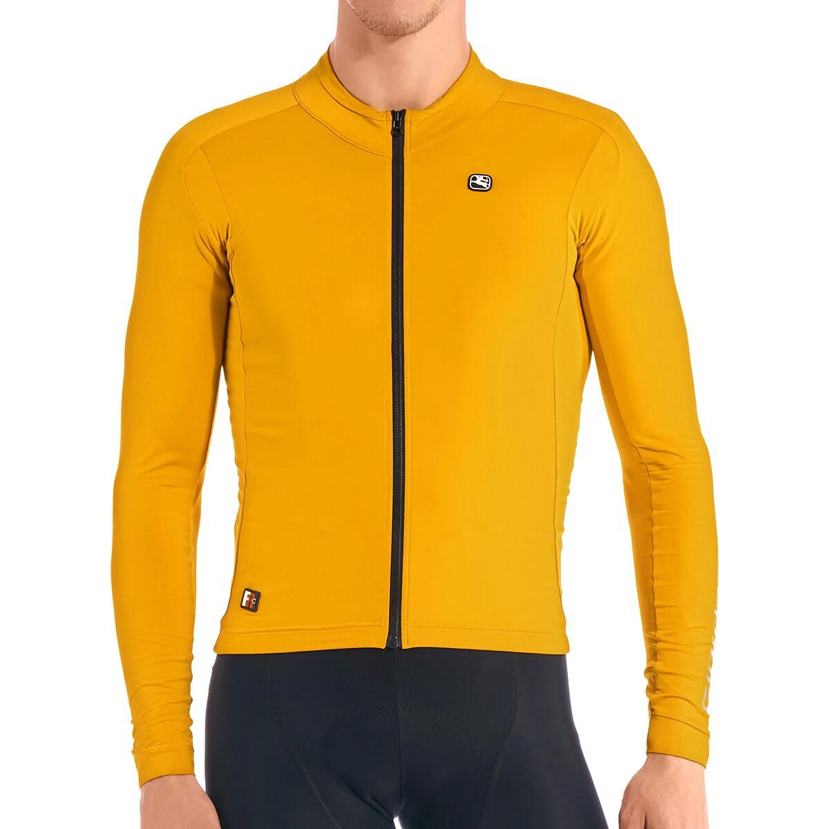 Giordana Men's FR-C Pro Thermal Long-Sleeve Jersey in Black - Size: Small