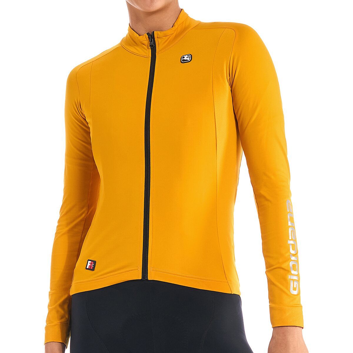 Giordana Women's FR-C Thermal Long-Sleeve Jersey in Black - Size: Medium