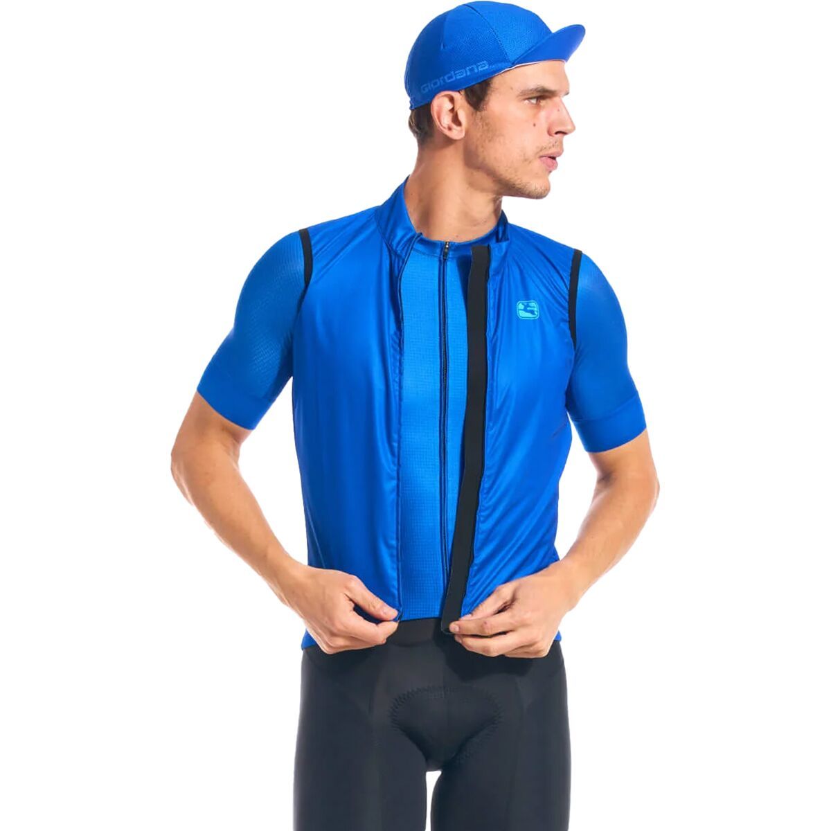 Giordana Men's Rear Pockets Wind Vest in Neon Concrete - Size: XS