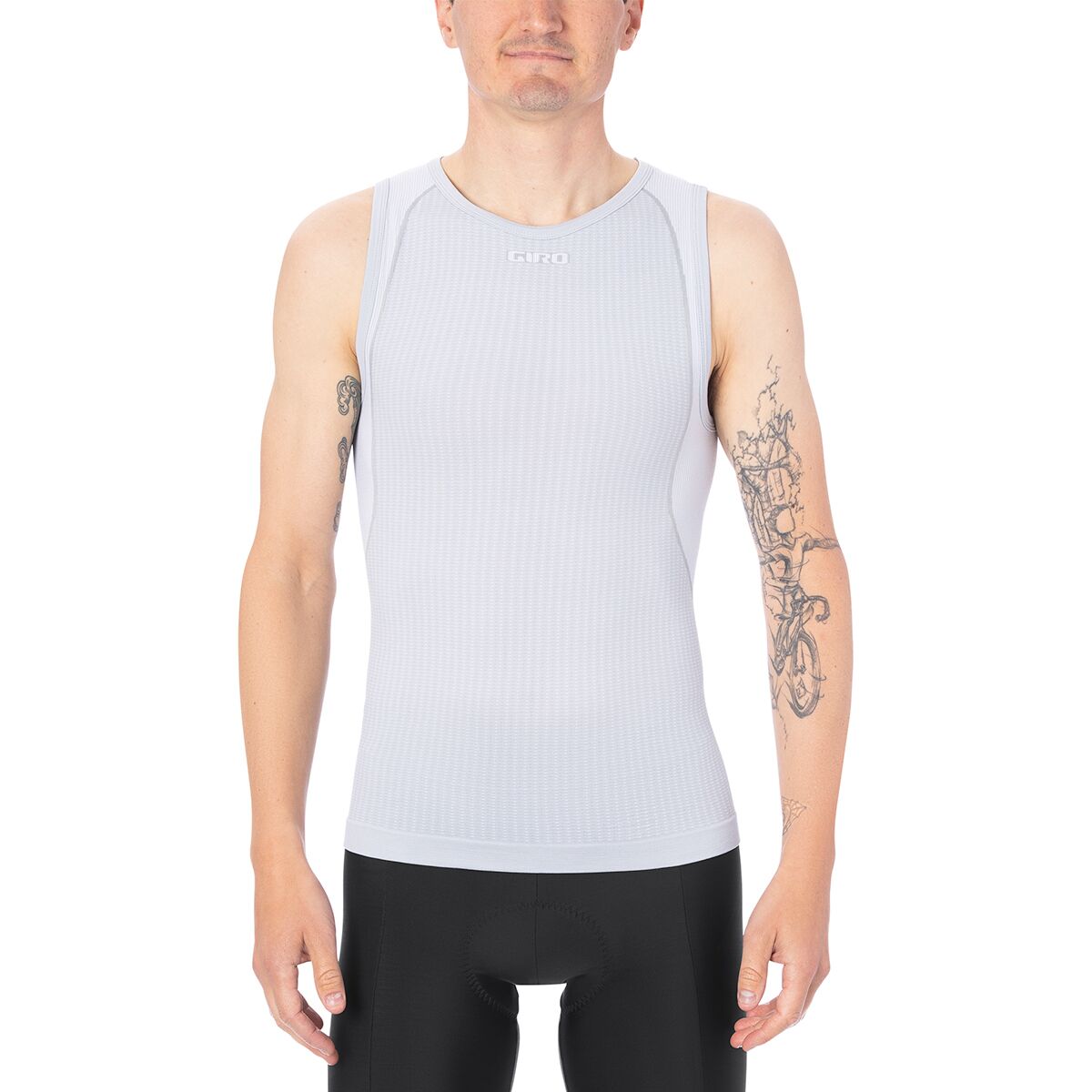 Giro Men's Chrono Sleeveless Base Layer in White - Size: M/L