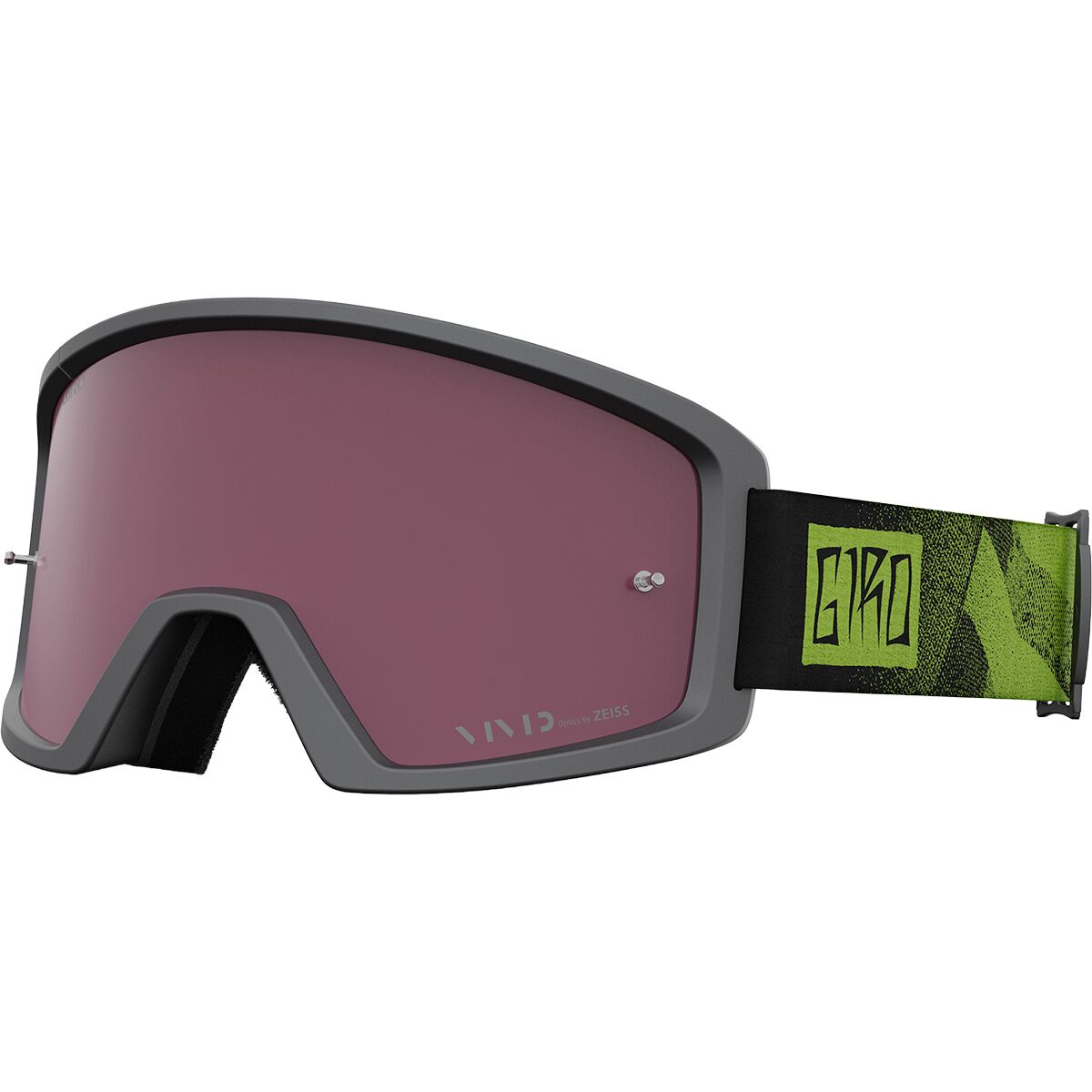 Giro Blok MTB Vivid Trail Goggles in Black / Ano Lime / Vivid Trail Lens