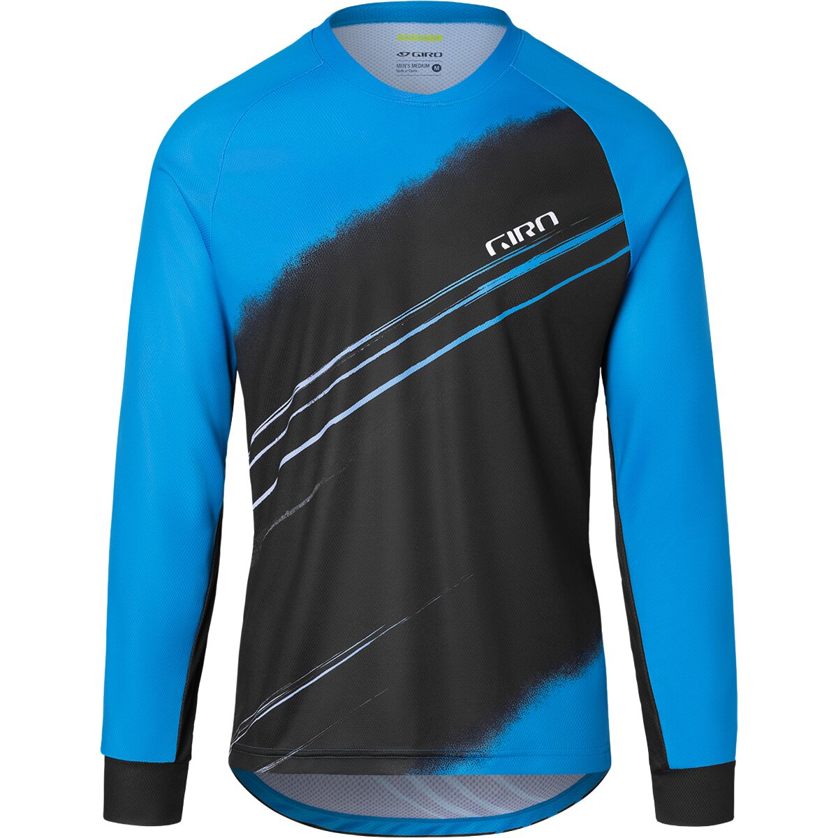 Giro Men's Roust Long-Sleeve Jersey in Ano Blue Actuator - Size: Large