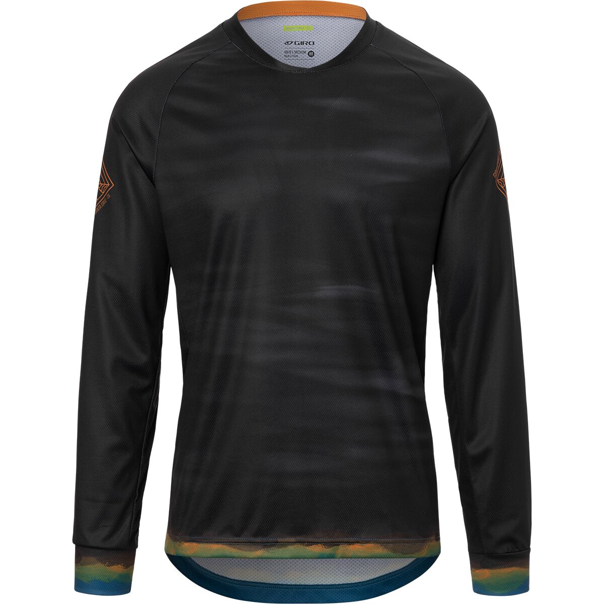 Giro Men's Roust Long-Sleeve Jersey in Black Hot Lap - Size: Medium