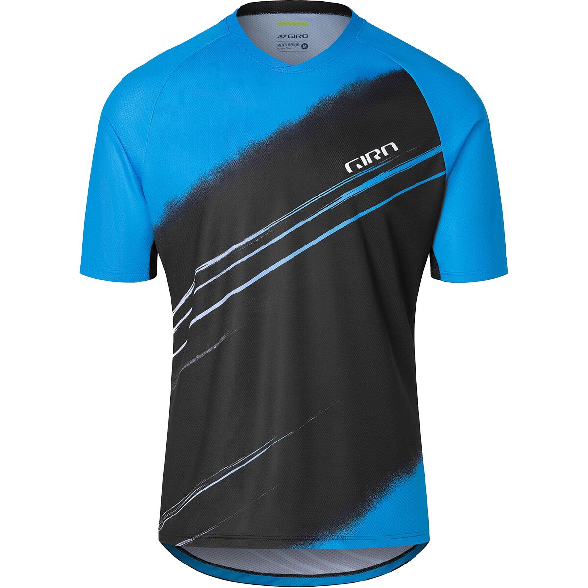 Giro Men's Roust Short-Sleeve Jersey in Ano Blue Actuator - Size: Medium