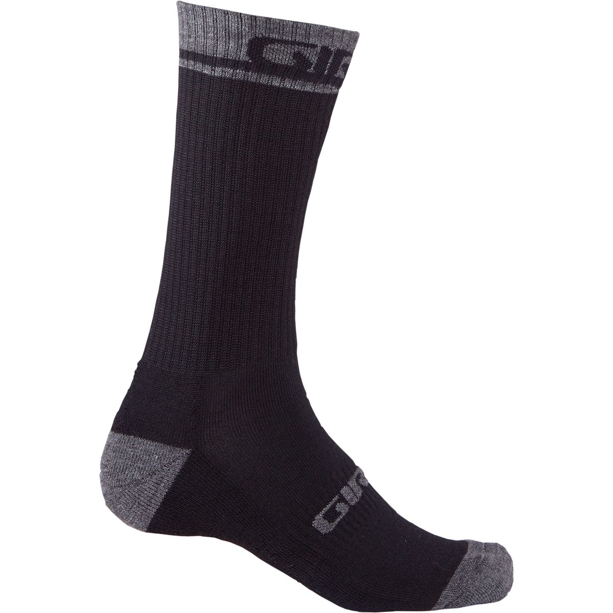 Giro Merino Winter Sock in Black / Dark Shadow - Size: XL