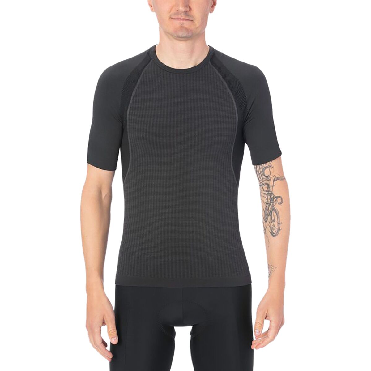 Giro Men's Chrono Short-Sleeve Base Layer in Charcoal - Size: XL/XXL