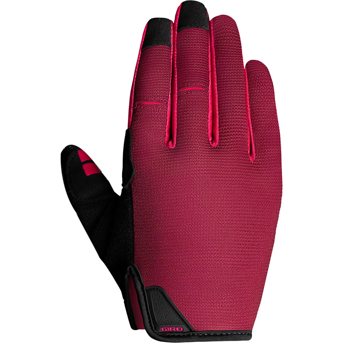 Giro Women's LA DND Glove in Dark Cherry / Raspberry - Size: Small