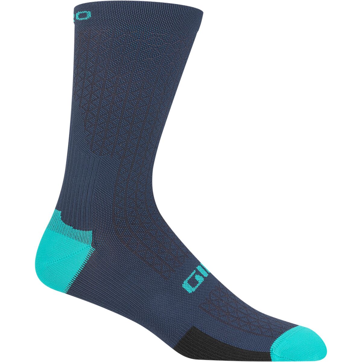 Giro HRC Team Sock in Phantom Blue / Screaming Teal - Size: Large
