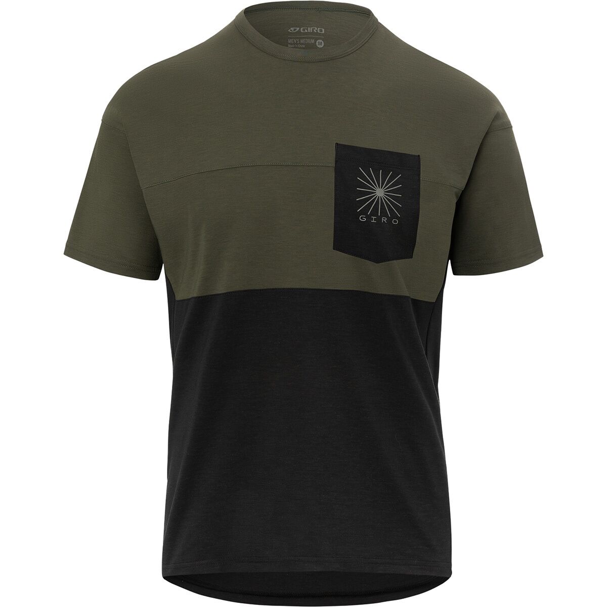 Giro Men's Ride Jersey in Trail Green / Black - Size: XL