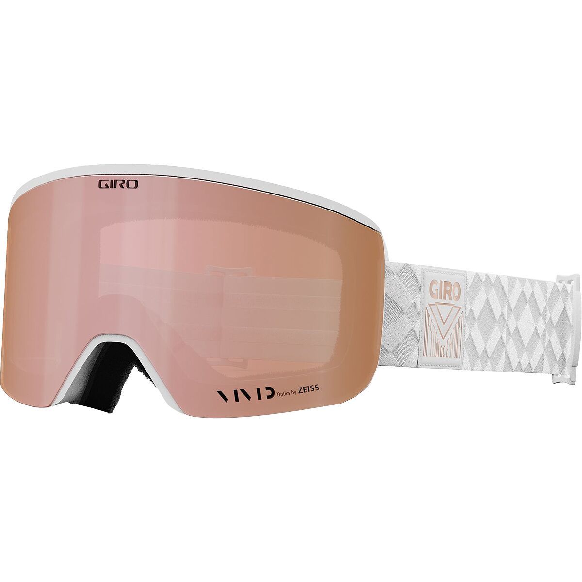 Giro Women's Ella Goggles in Rose Access / Vivid Infrared