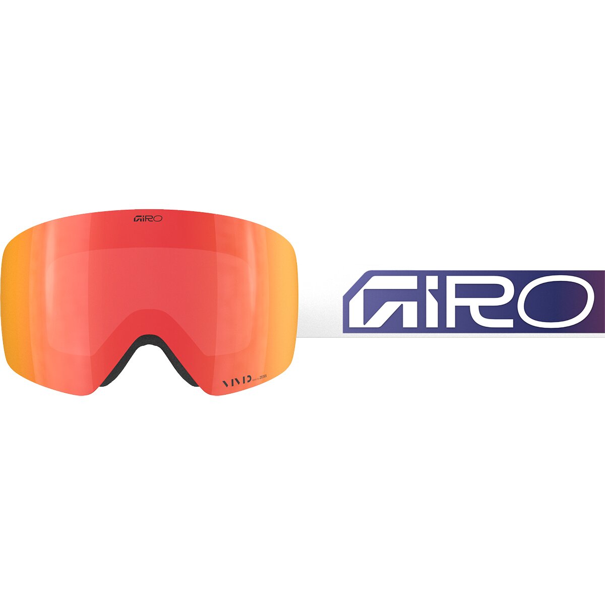 Giro Contour Goggles in White / Faded Ember - Size: Large
