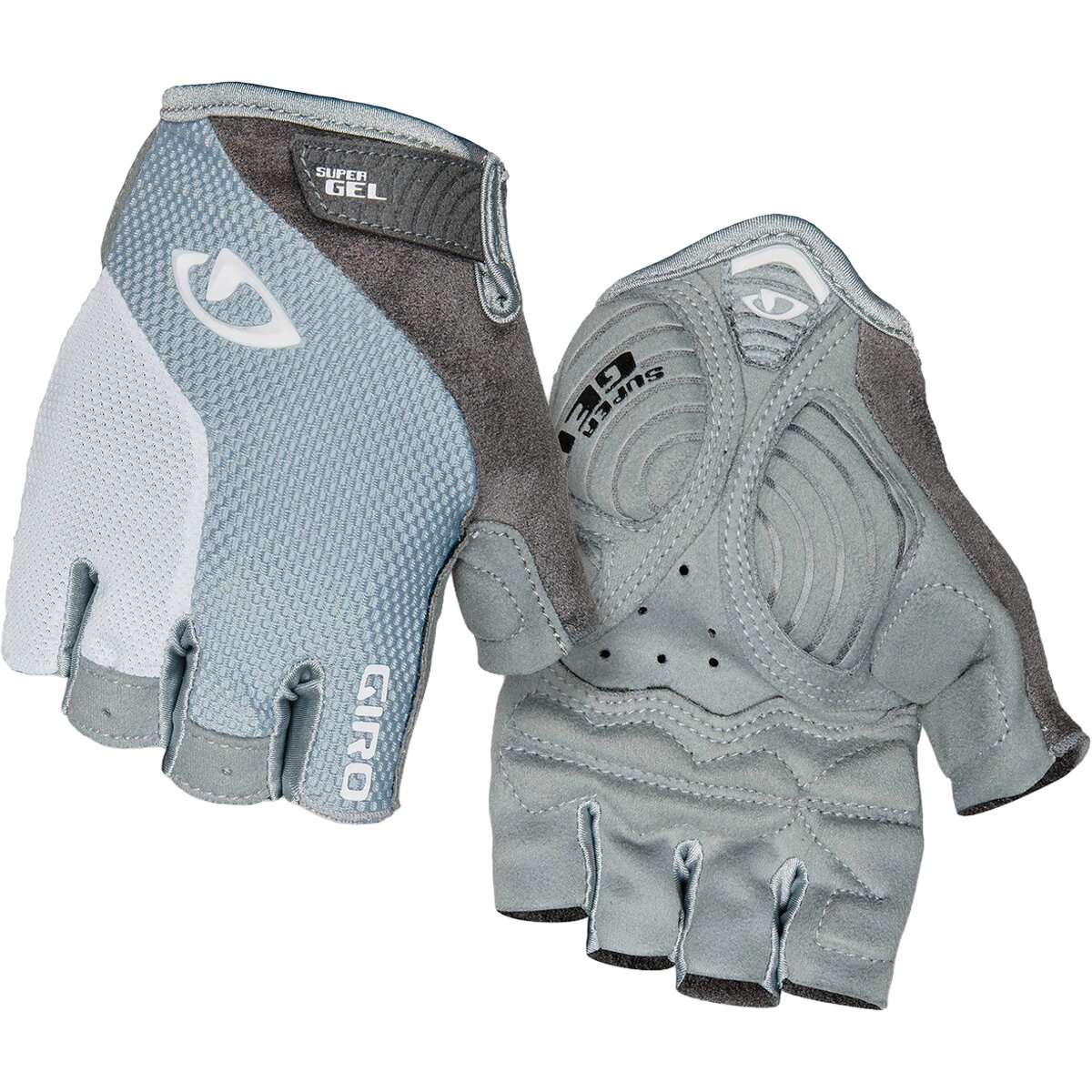 Giro Women's Strada Massa Supergel Glove in Titanium / Gray White - Size: Large