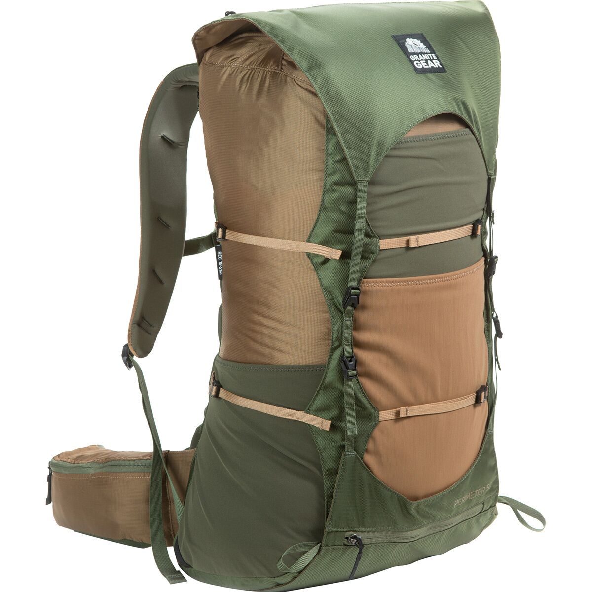 Granite Gear Perimeter 50L Backpack in Bourbon / Pine - Size: Regular Torso