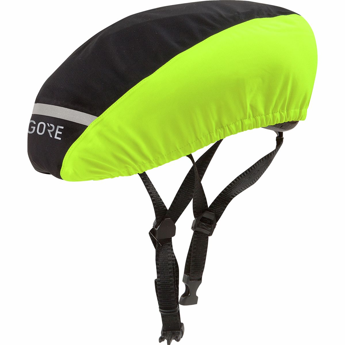 GOREWEAR C3 GORE-TEX Helmet Cover in Black / Neon Yellow - Size: Medium