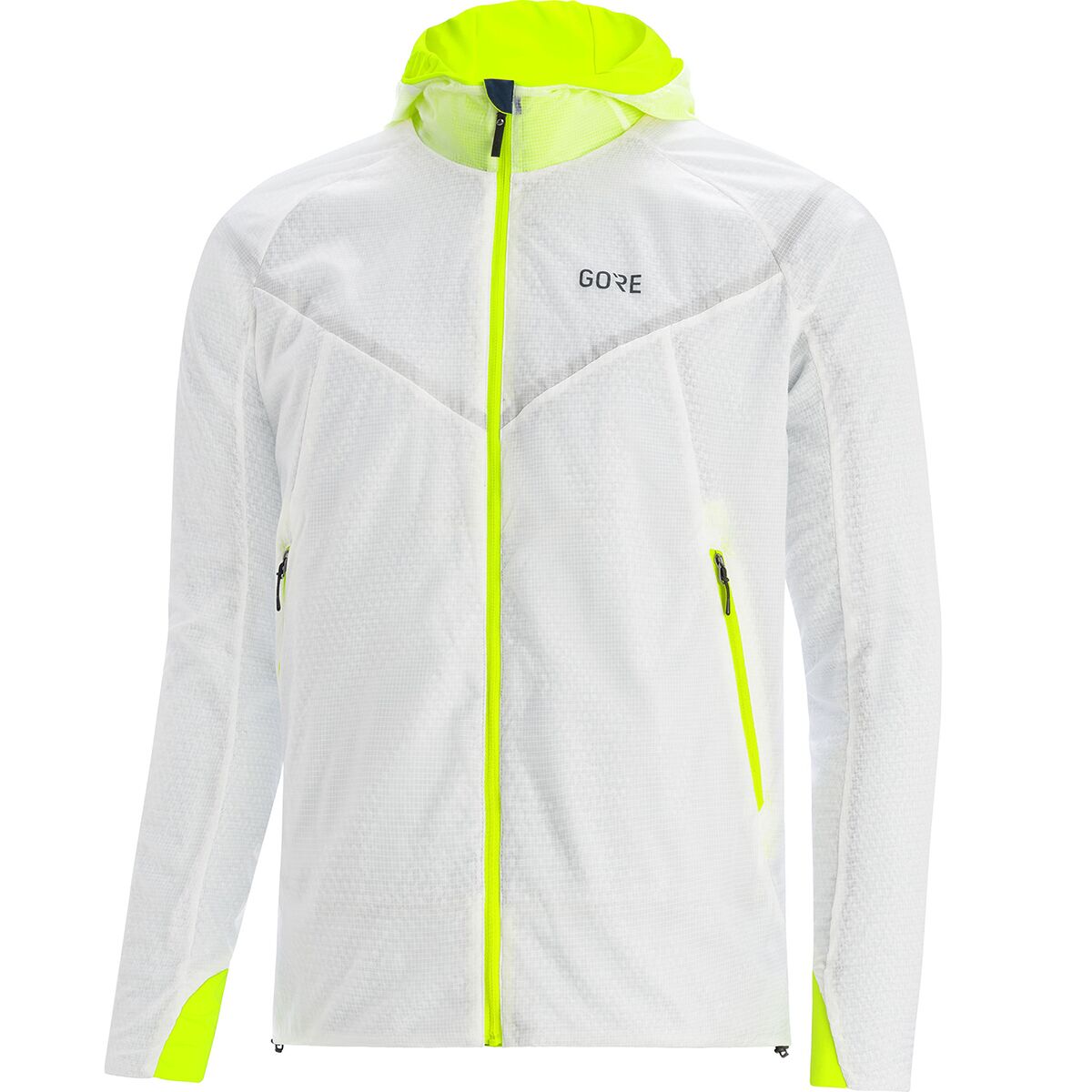 GOREWEAR GOREWEAR Men's R5 GORE-TEX INFINIUM Insulated Jacket in White / Neon Yellow - Size: US S/EU M - $134.98 at Steep and Cheap