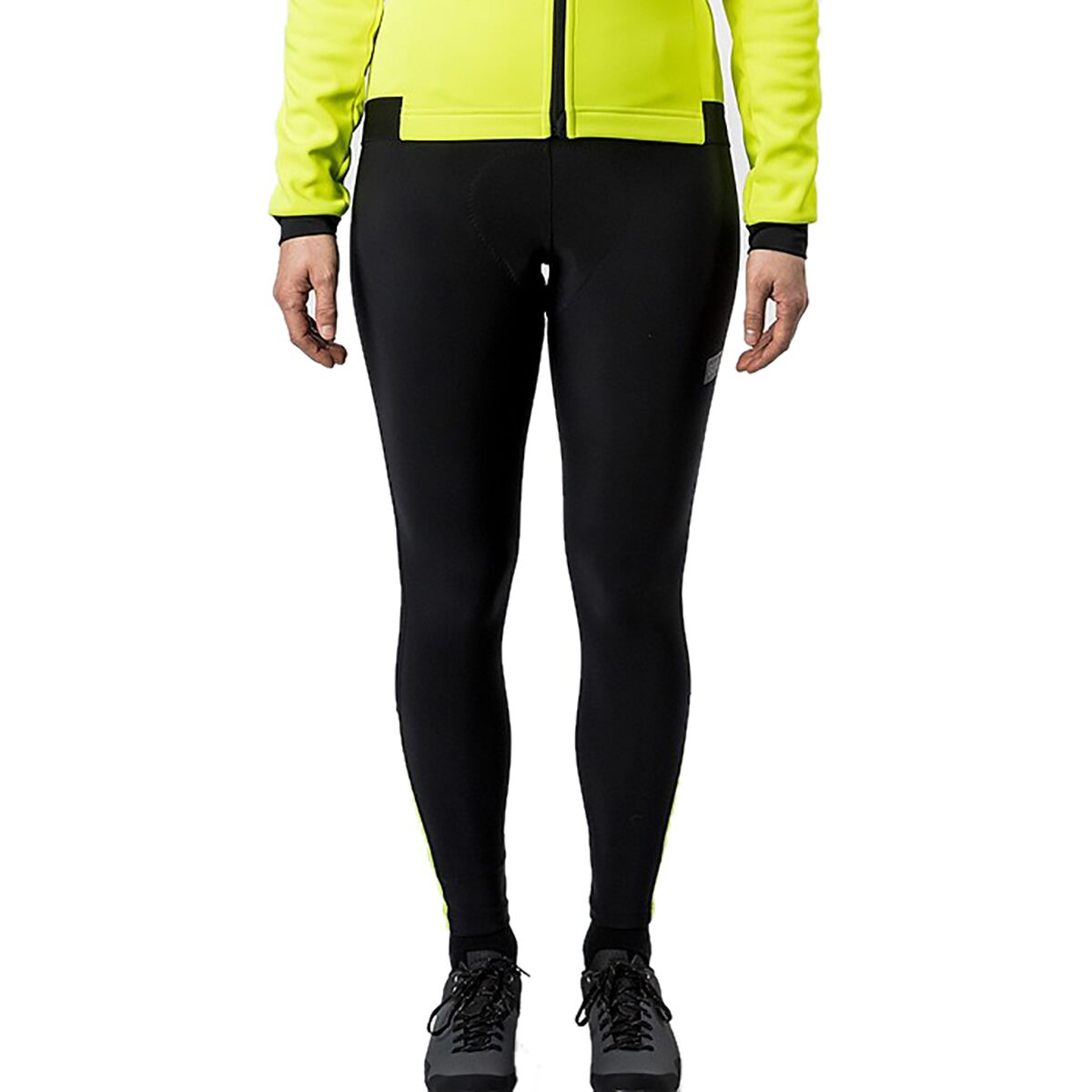 Gorewear GOREWEAR Women's Progress Thermo Tights+ in Black / Neon Yellow - Size: XXS/00 - $72.00 at SteepandCheap.com