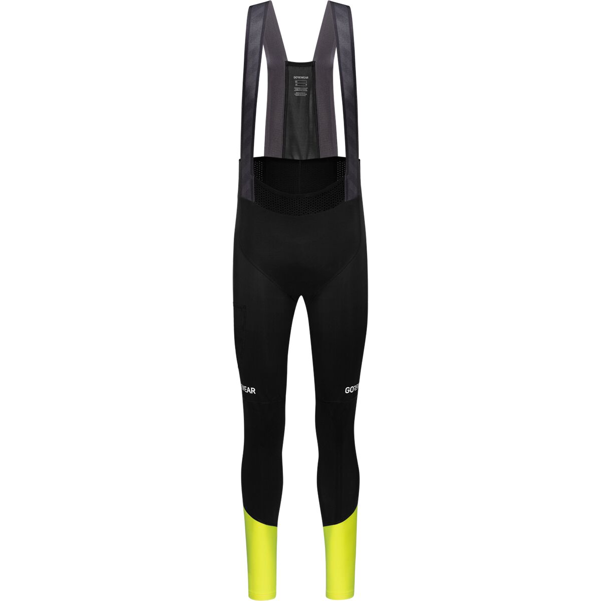 GOREWEAR Men's SPINSHIFT Thermo Bib Tights+ in Black / Neon Yellow - Size: Small