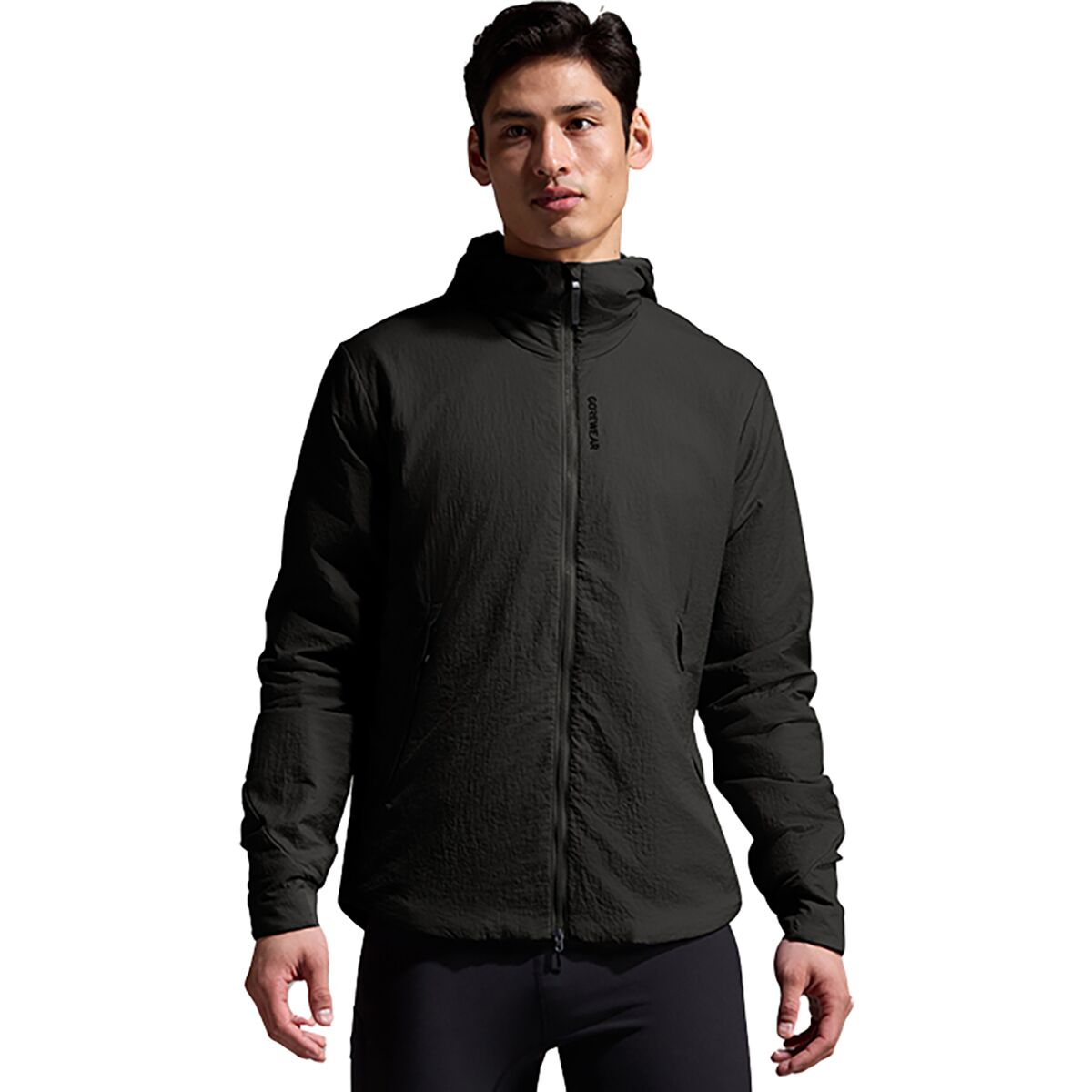 GOREWEAR Men's CONCURVE WINDSTOPPER Insulated Hooded Jacket in Black - Size: US S/EU S