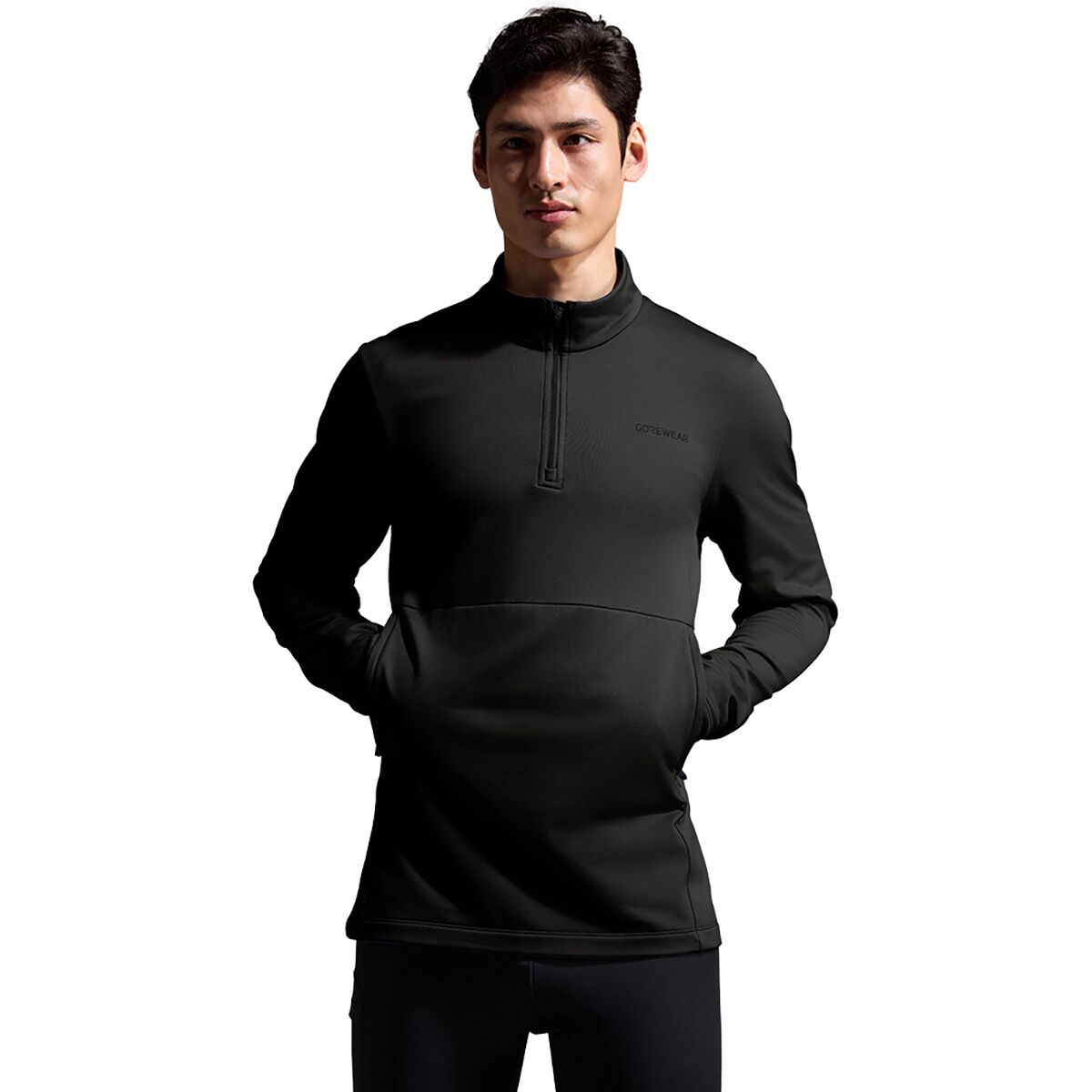 Gorewear GOREWEAR Men's Training Thermo 1/4-Zip Jacket in Black - Size: US M/EU M - $55.00 at SteepandCheap.com