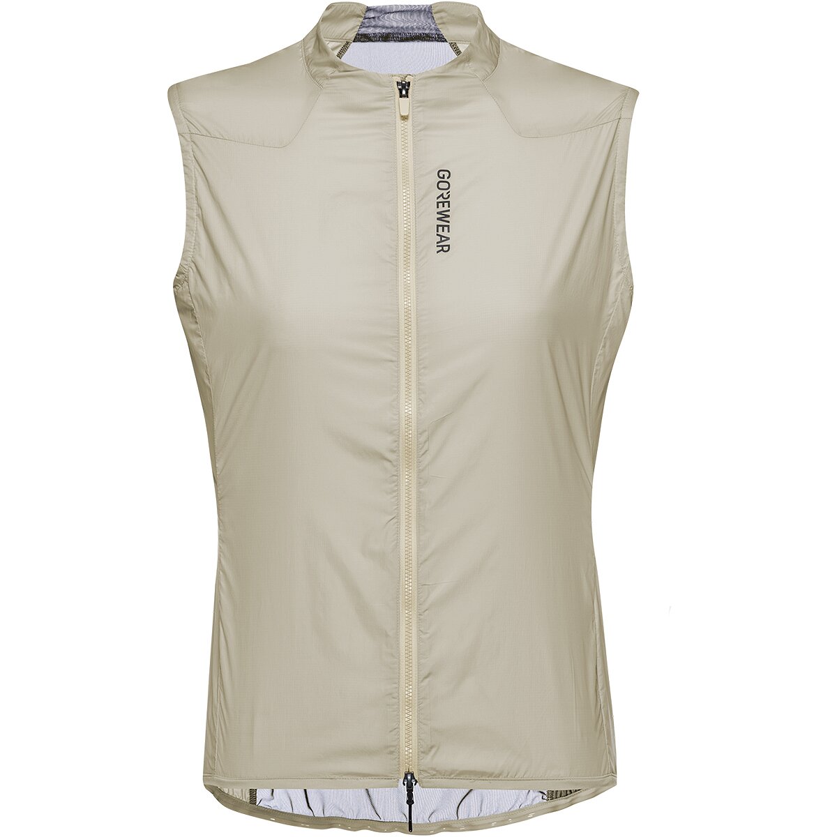 GOREWEAR Women's Distance Windbreaker Vest in Tech Beige - Size: Large