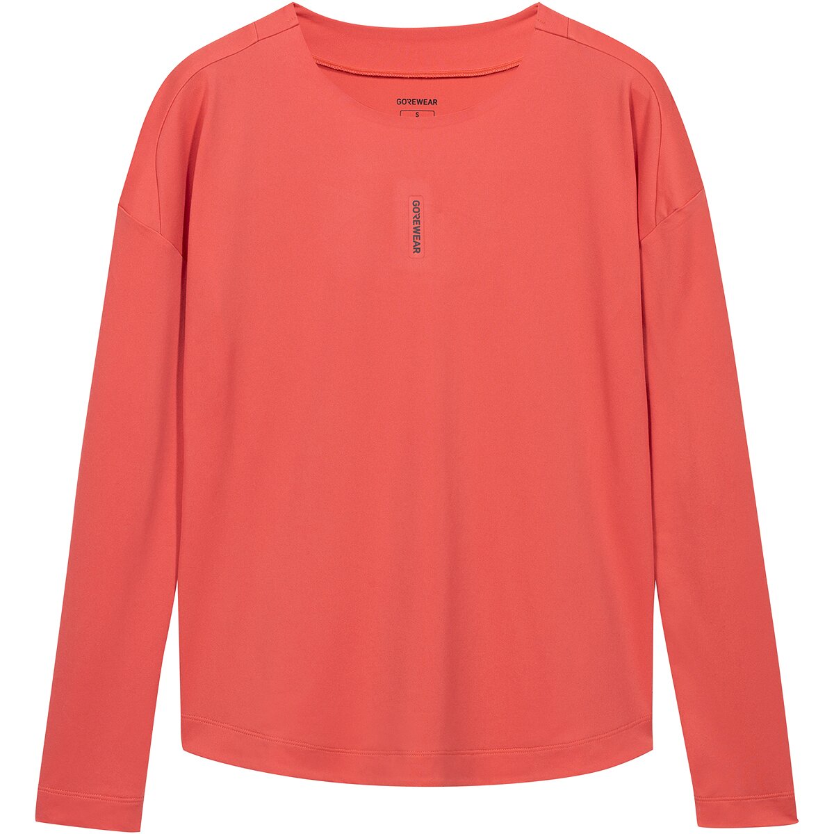 GOREWEAR Women's FERNFLOW Long-Sleeve T-Shirt in Coral Red - Size: XL