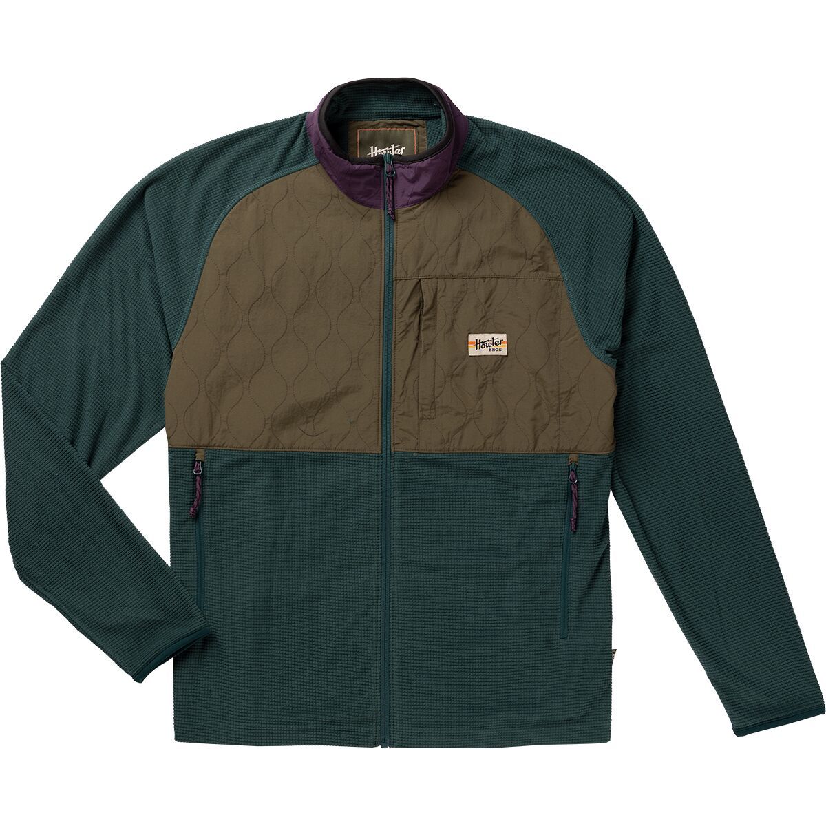 Howler Brothers Men's Talisman Fleece Jacket in Pine Green - Size: Medium