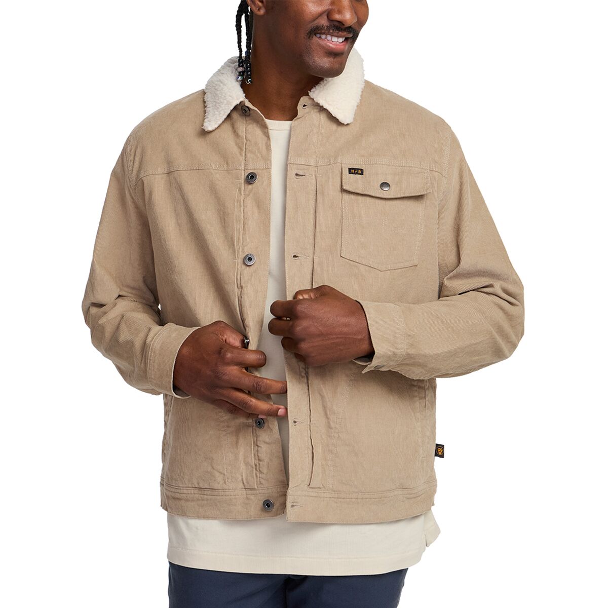 Howler Brothers Howler Brothers Men's Fuzzy Depot Jacket in Putty - Size: Medium - $104.30 at Steep and Cheap
