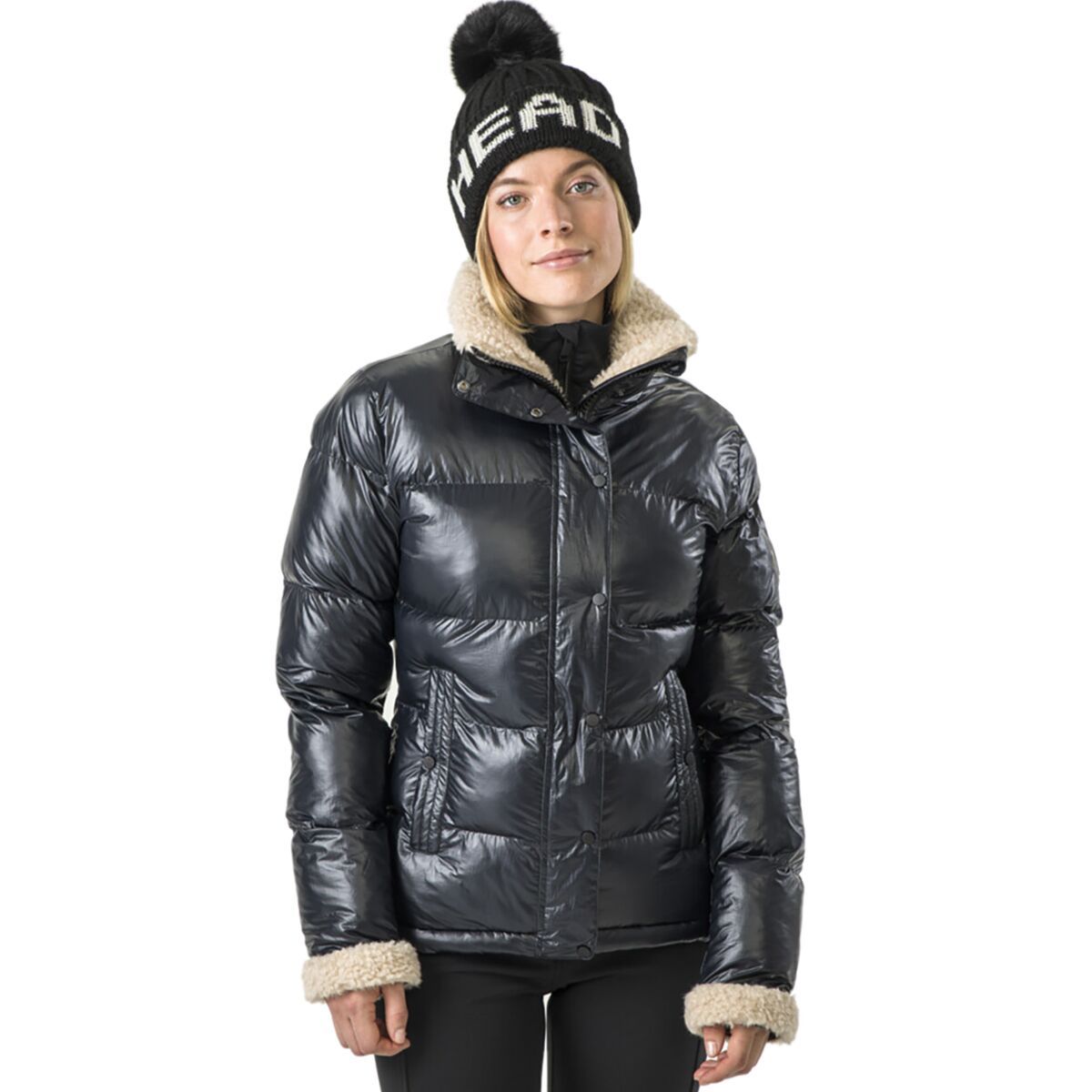 HEAD Sportswear Women's Rebels Easy Jacket in Metallic Black - Size: 8