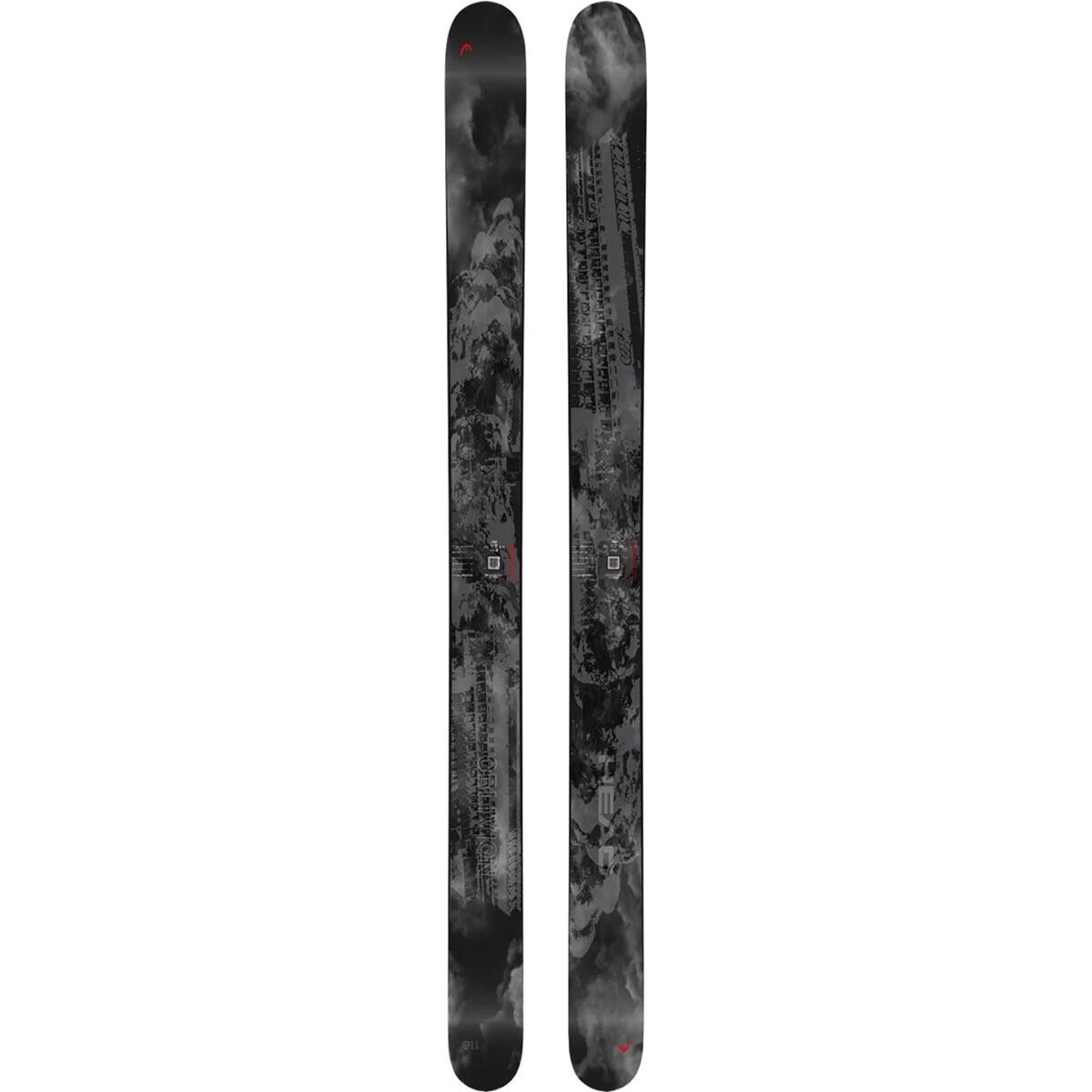 Head Skis USA Oblivion 116 Ski - 2025 in Black / Red - Size: 181cm